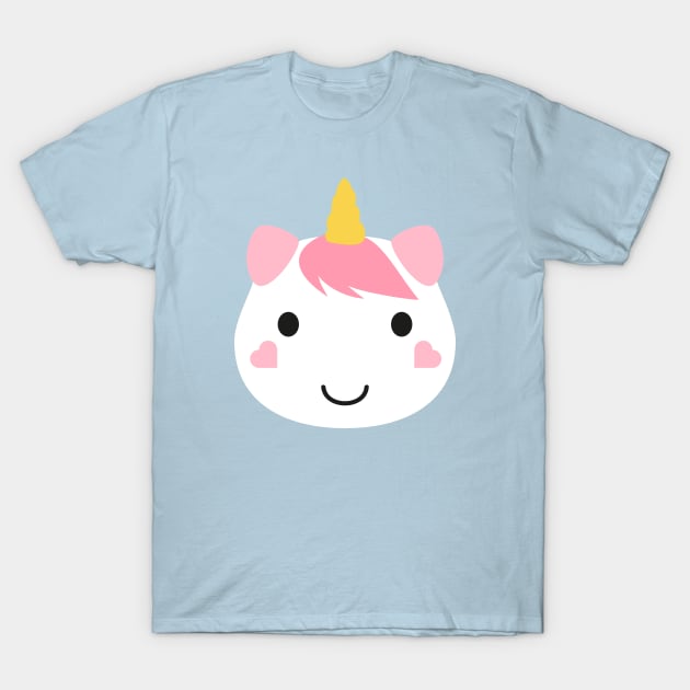 Unicorn face T-Shirt by skadrums71